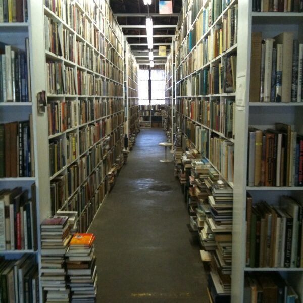Books in a forgotten part of a very large library
