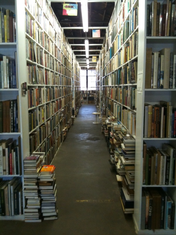 Books in a forgotten part of a very large library