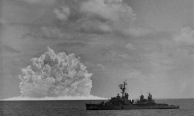 Nuclear depth charge detonation